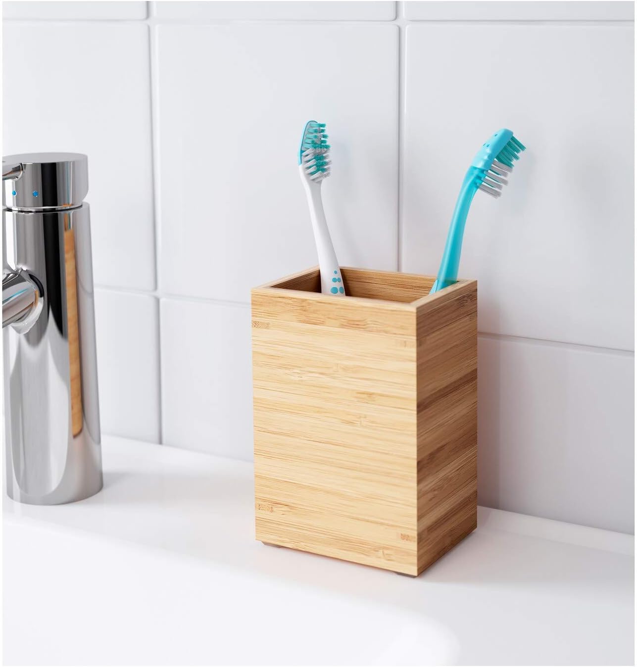 IKEA NEW DRAGAN Toothbrush Holder, bamboo""
