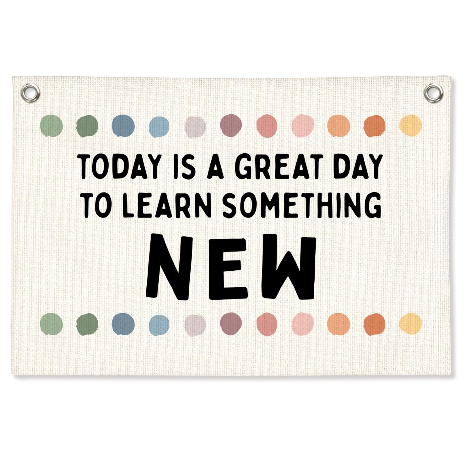 Motivational Linen Canvas Banner,Positive Affirmations Wall Hanging Flag,In A World Where You Can Be Anything Be Kind Wall Decor, Boho Classroom Therapy Office Decor, Kids Room Wall Art,20x30