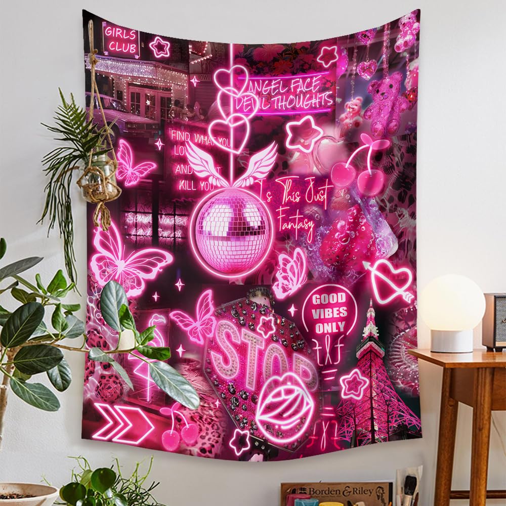 Vintage Flowers Tapestry 48”x36”, Long Vertical Wall Hanging Reference Illustrative Botanical Tapestries for Bedroom Aesthetic Floral Tapistry Botanical Plants Tapestry Wall Hanging Cute Bedroom Decor