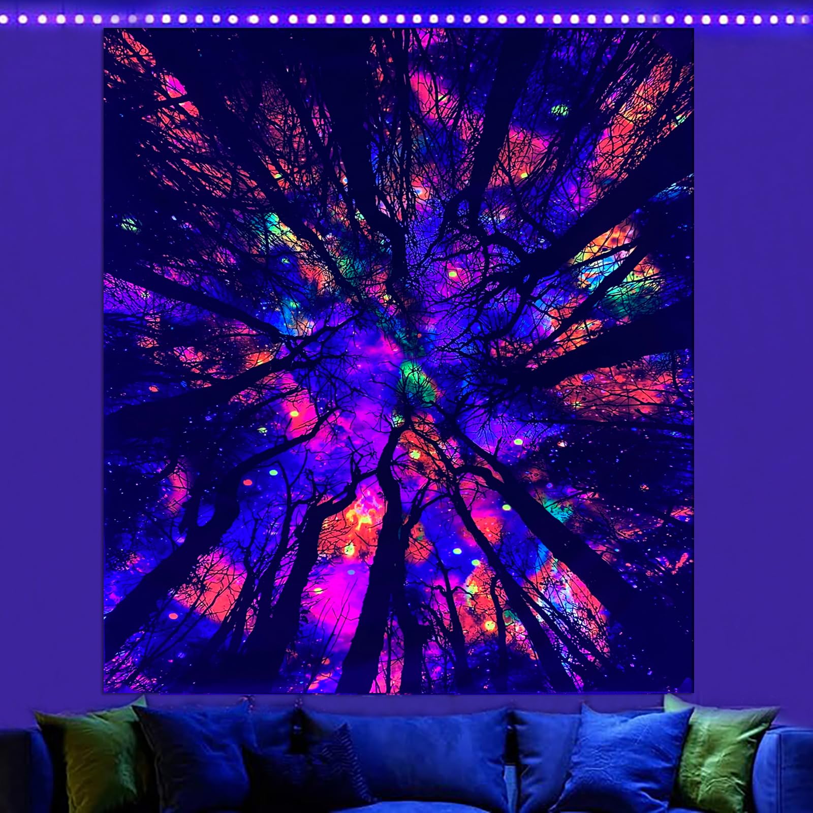 Vintage Flowers Tapestry 48”x36”, Long Vertical Wall Hanging Reference Illustrative Botanical Tapestries for Bedroom Aesthetic Floral Tapistry Botanical Plants Tapestry Wall Hanging Cute Bedroom Decor