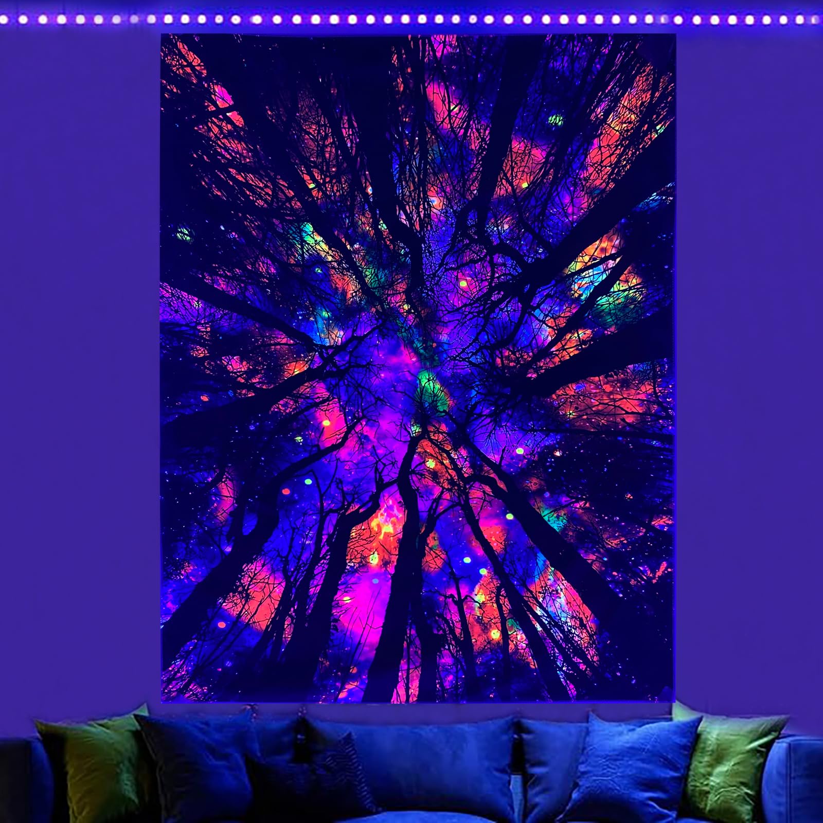 Vintage Flowers Tapestry 48”x36”, Long Vertical Wall Hanging Reference Illustrative Botanical Tapestries for Bedroom Aesthetic Floral Tapistry Botanical Plants Tapestry Wall Hanging Cute Bedroom Decor